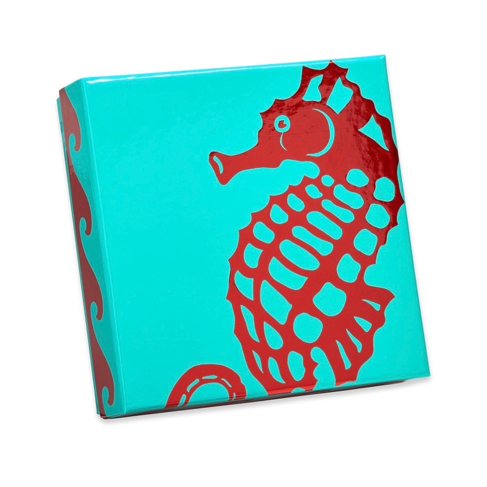 Boxed Note Cards Multicolor New Nautical Sea Life Foil 20ct